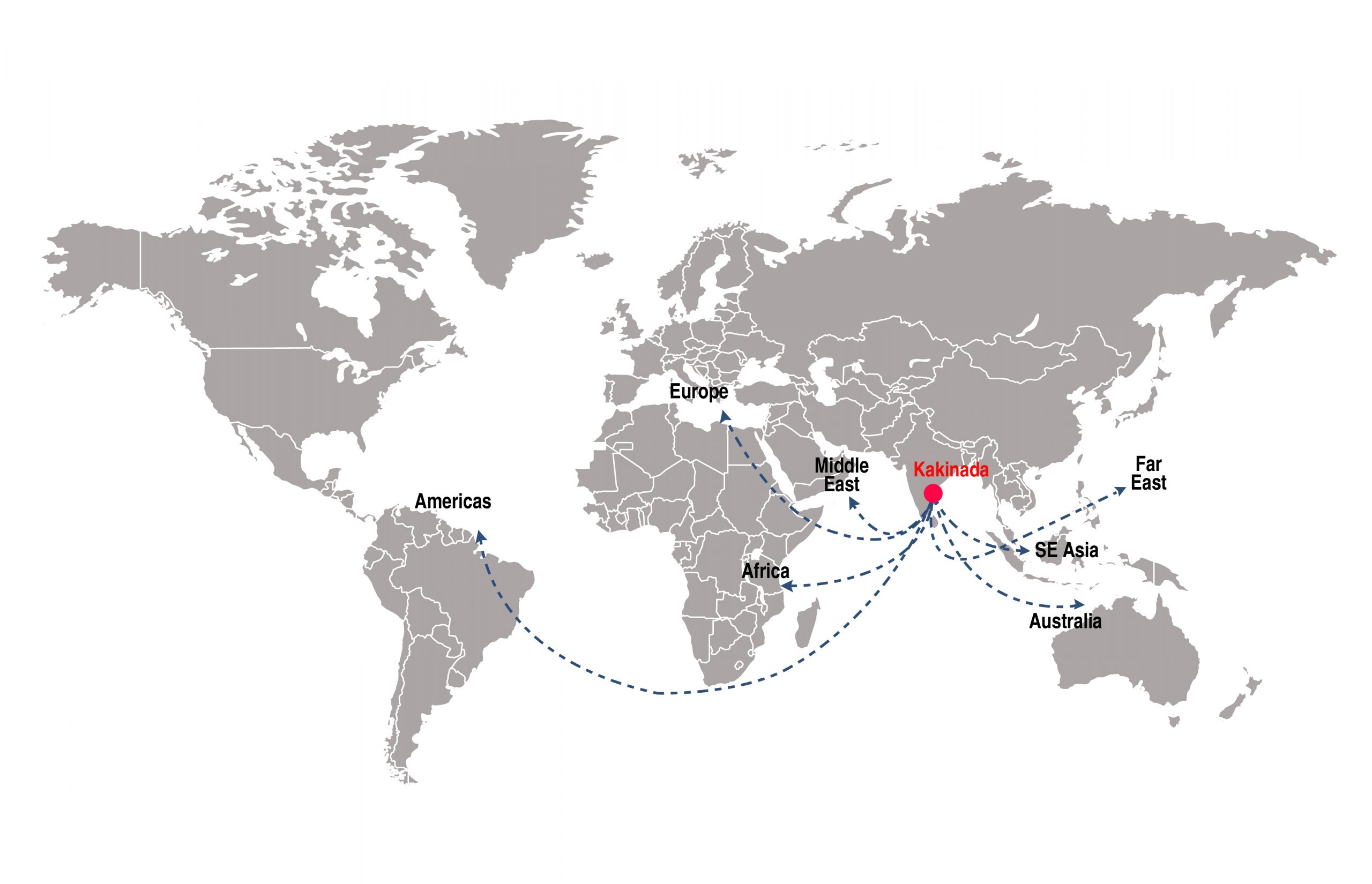 international port connectivity from kakinada gateway port